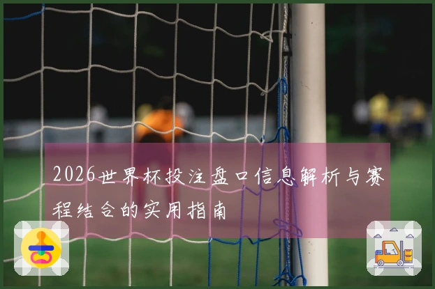 2026世界杯投注盘口信息解析与赛程结合的实用指南